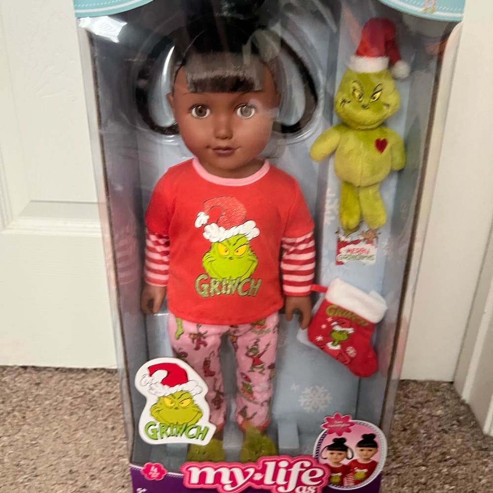 My Life As Grinch Pajama Doll Set